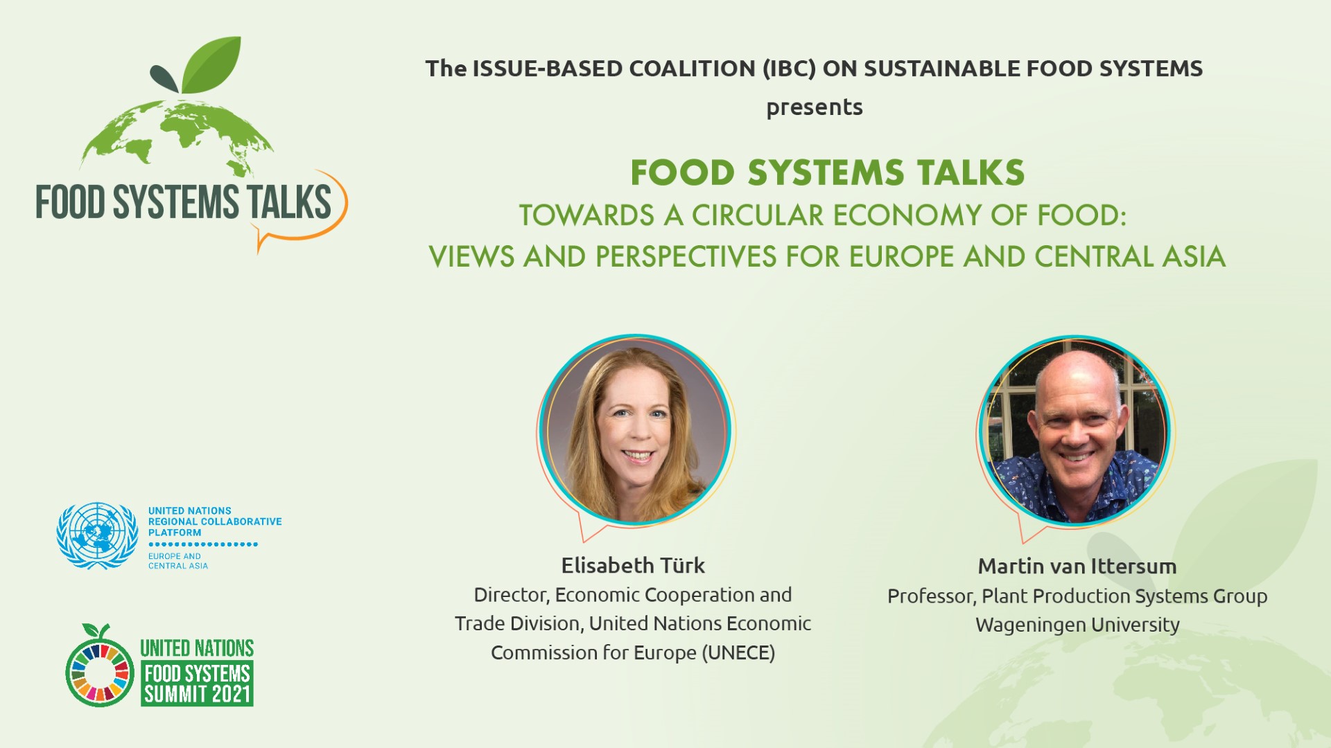 4th Food Systems Talk by IBC-SFS 