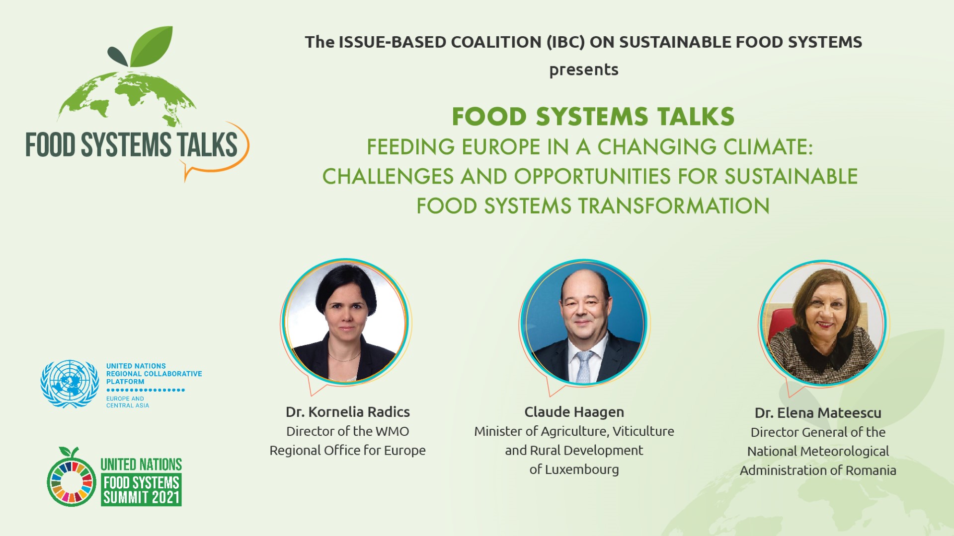 5th Food Systems Talk by the IBC-SFS